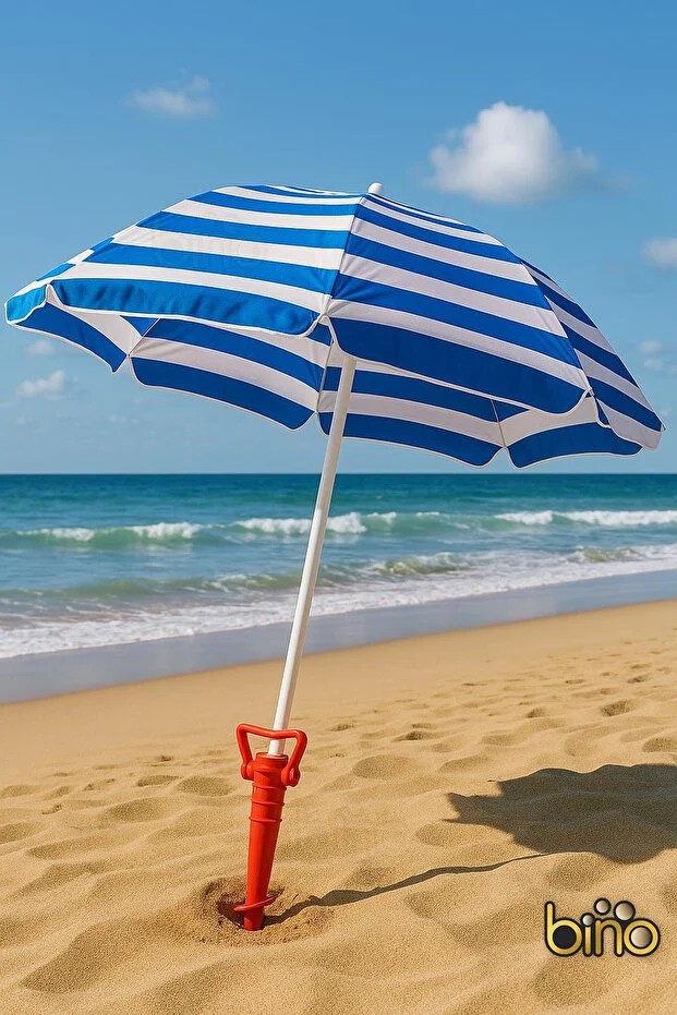 Ayarlanabilir Şemsiye Kazığı Plaj Bahçe Kamp İçin Kolay Sabitleme Aparatı Dayanıklı Modern Tasarım